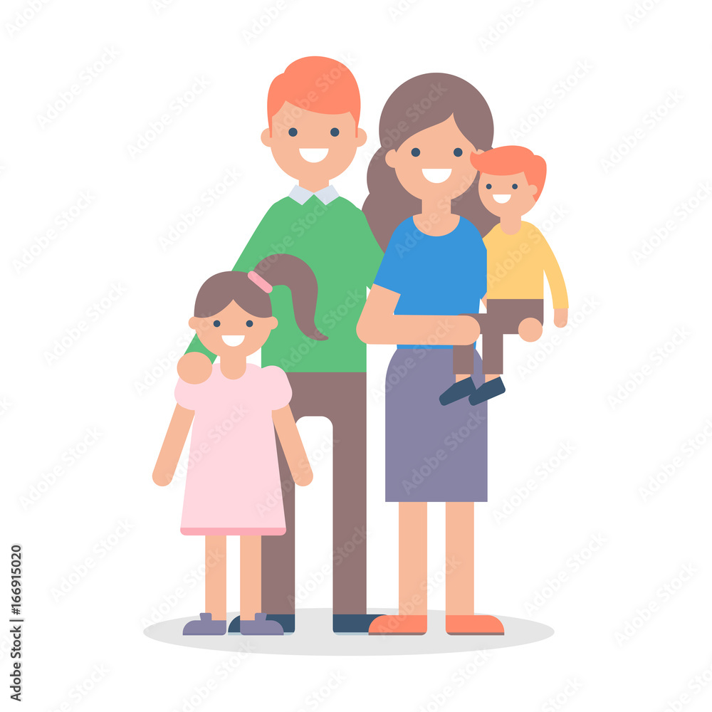 Family vector illustration