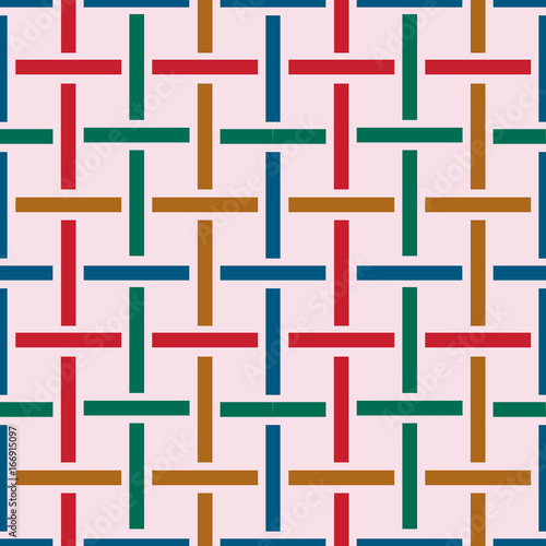 Geo seamless pattern in color