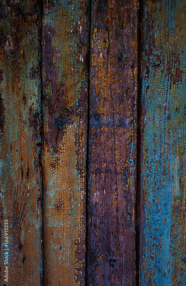 Old board with Irradiated paint Old board with Irradiated paint