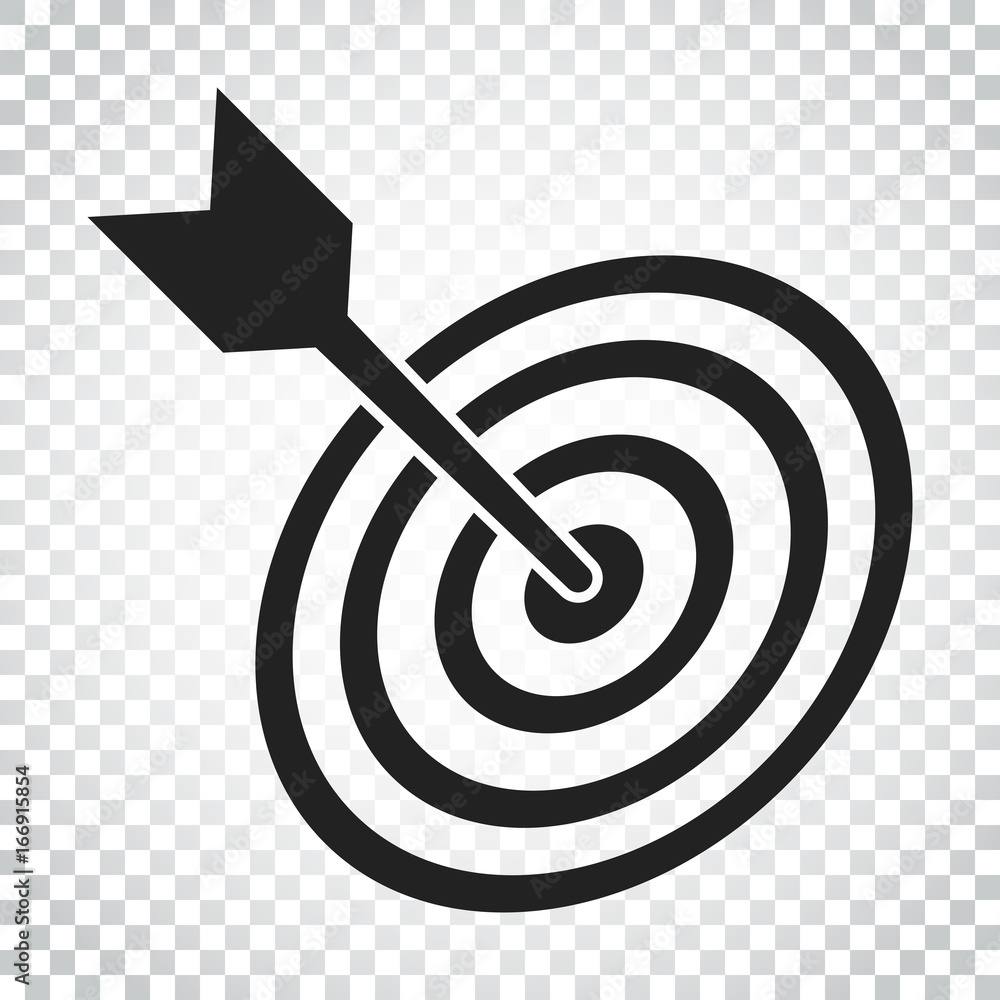 Target aim flat vector icon. Darts game symbol logo illustration. Success pictogram concept. Business concept simple flat pictogram on isolated background. Target aim flat vector icon. Darts game symbol logo illustration. Success pictogram concept. Business concept simple flat pictogram on isolated background.