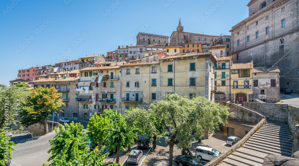 Scenic sight in Soriano nel Cimino, province of Viterbo, Lazio, central Italy.