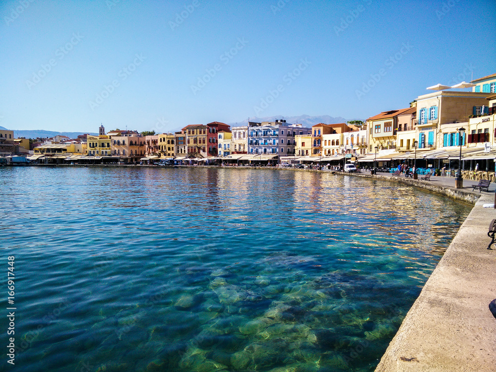 Chania city in Crete island