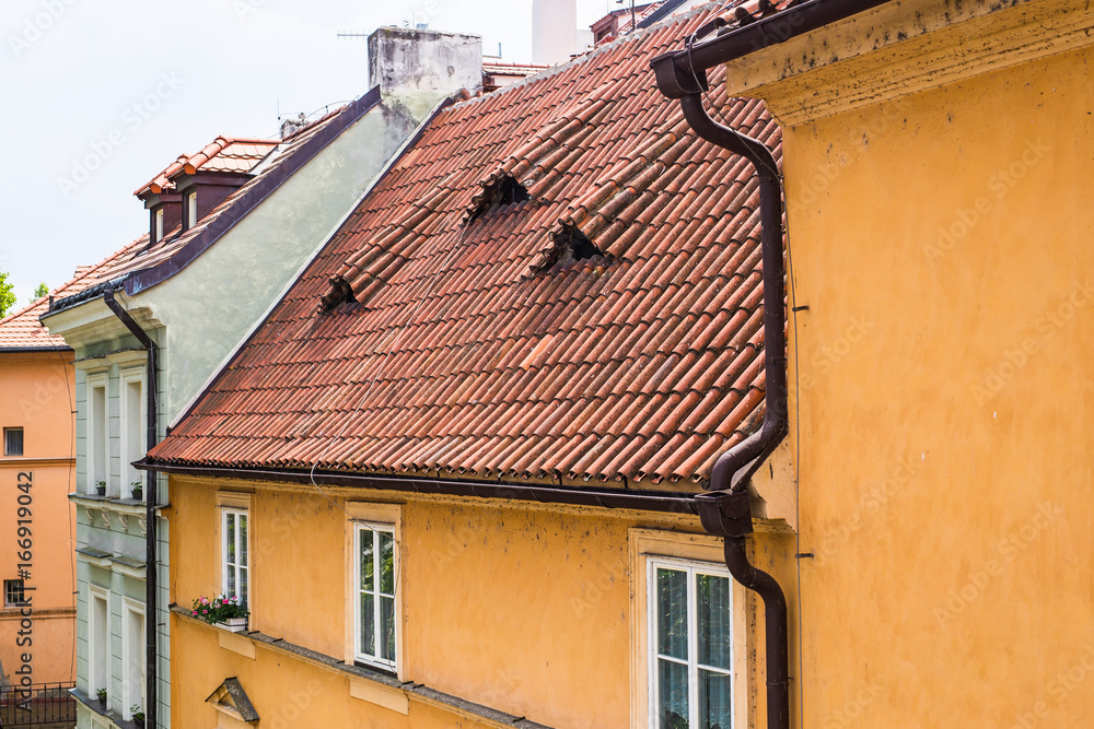 Prague red roofs Prague red roofs