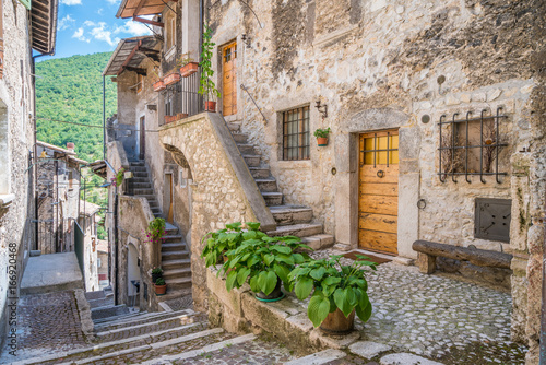 Scenic sight in Scanno, Abruzzo, central Italy. photo