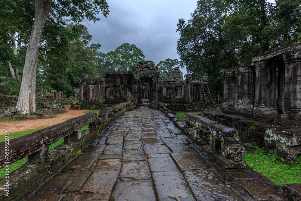  Banteay Kdei Tempel, Angkor Kambodscha, nach dem Regen