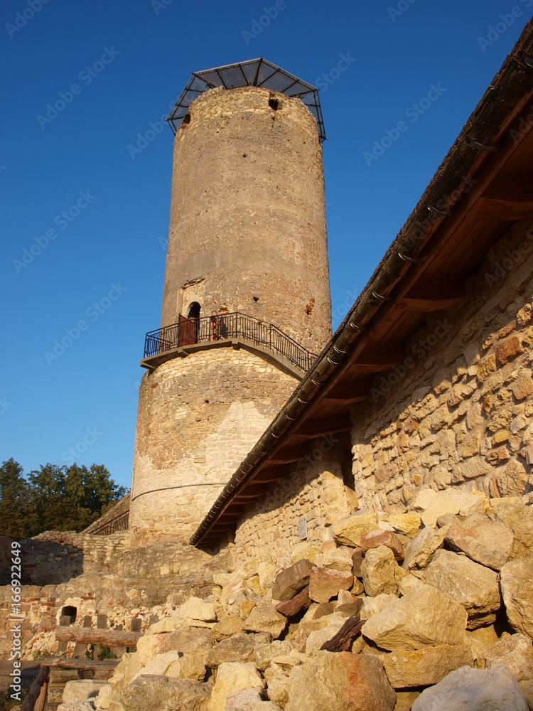 Ruins of the castle of Cracow bishops, Iłża, Poland