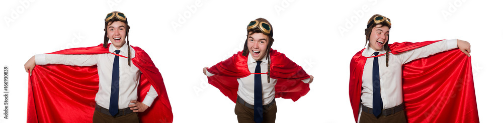 Funny hero isolated on the white Funny hero isolated on the white