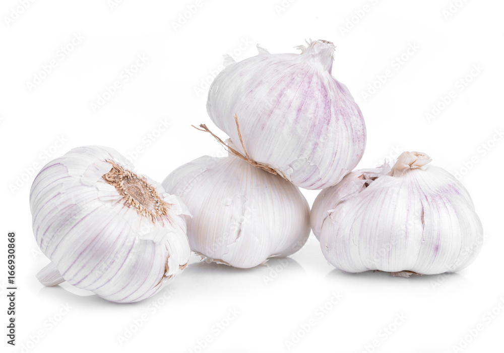 Garlic isolated on white Garlic isolated on white