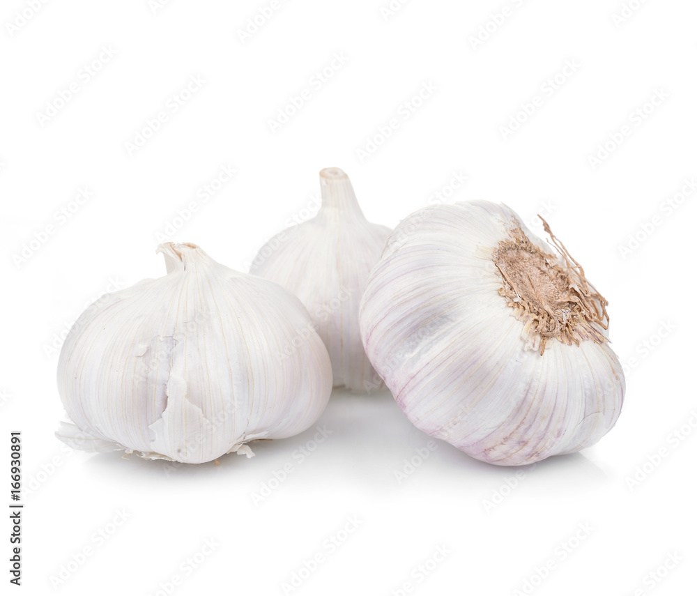 Garlic isolated on white Garlic isolated on white