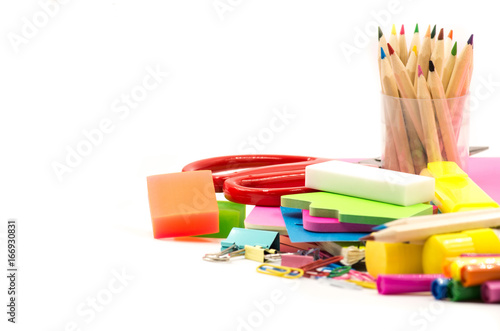 Quadro em tela stationary on white background