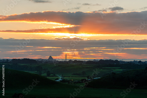 New Plymouth sun set