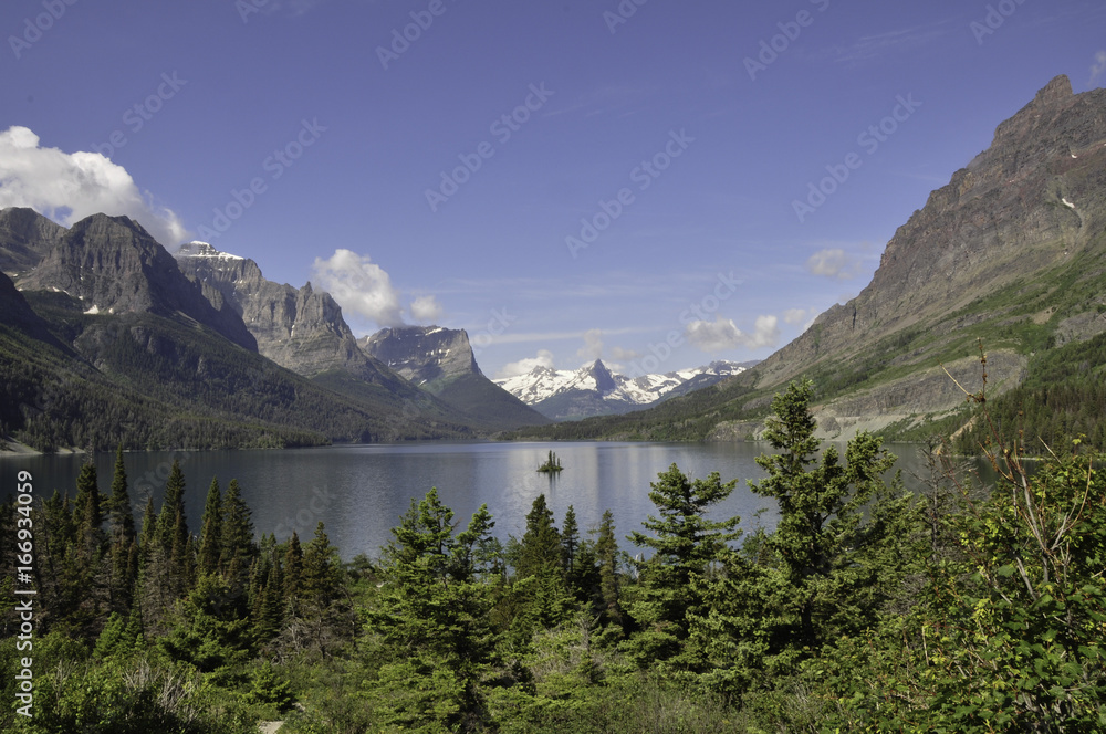 Saint Mary Lake with Wild Goose Island in Glacier National Park