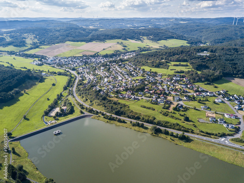 Lake Aartalsee in Hesse, Germany photo