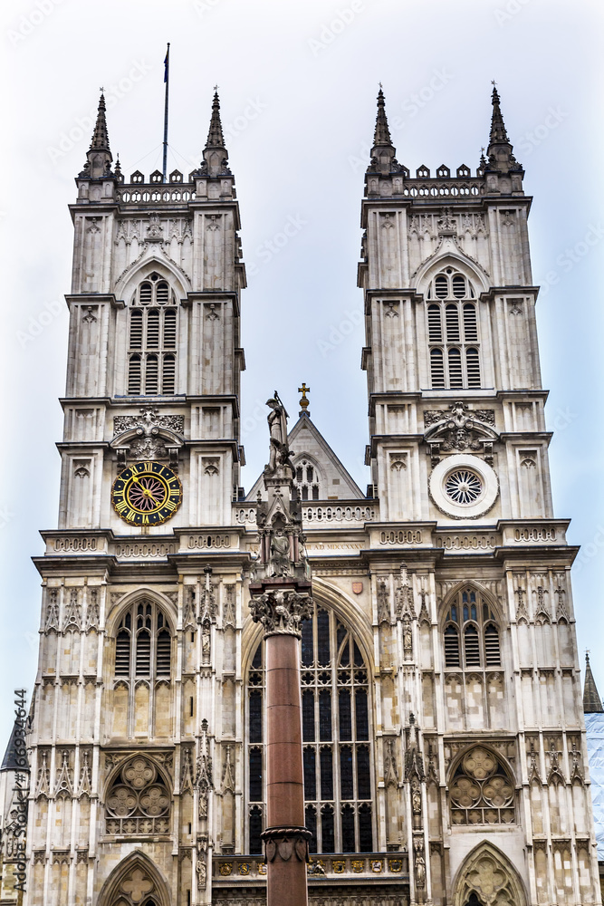 Obraz premium Front Facade Westminster Abbey London England
