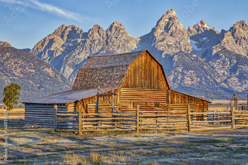 One of the Molton Barns in Grand Teton National Park.