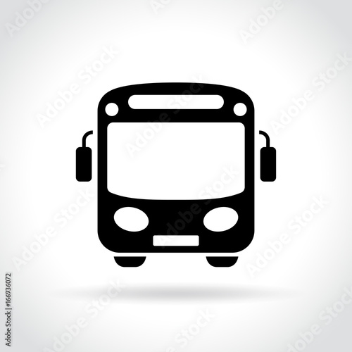 bus icon on white background