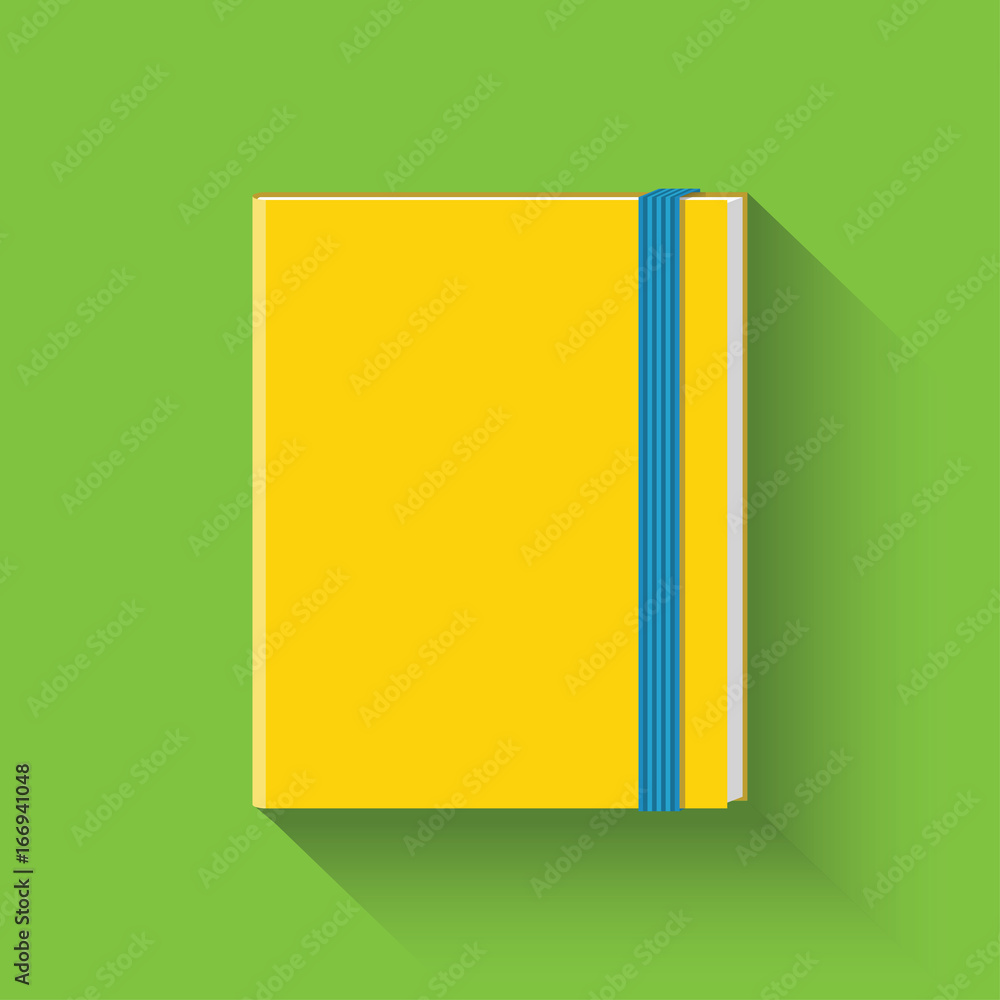 Notebook icon. Flat icon. Vector illustration. Notebook icon. Flat icon. Vector illustration.