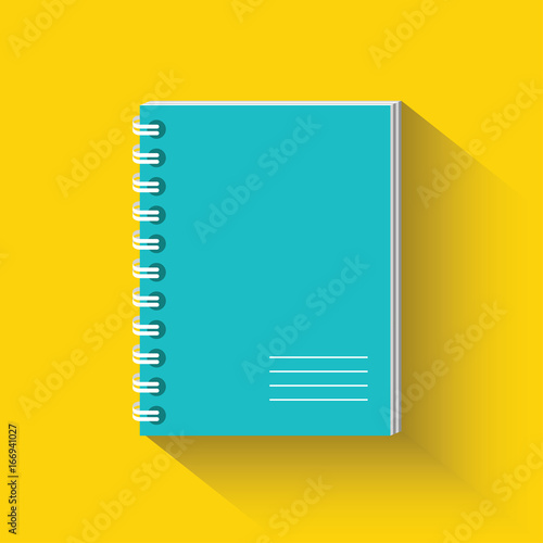Notebook flat icon photo