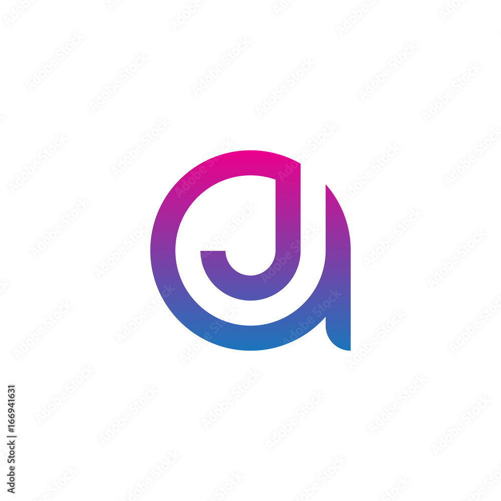 Initial letter aj, ja, j inside a, linked line circle shape logo, purple pink gradient color
Initial letter aj, ja, j inside a, linked line circle shape logo, purple pink gradient color