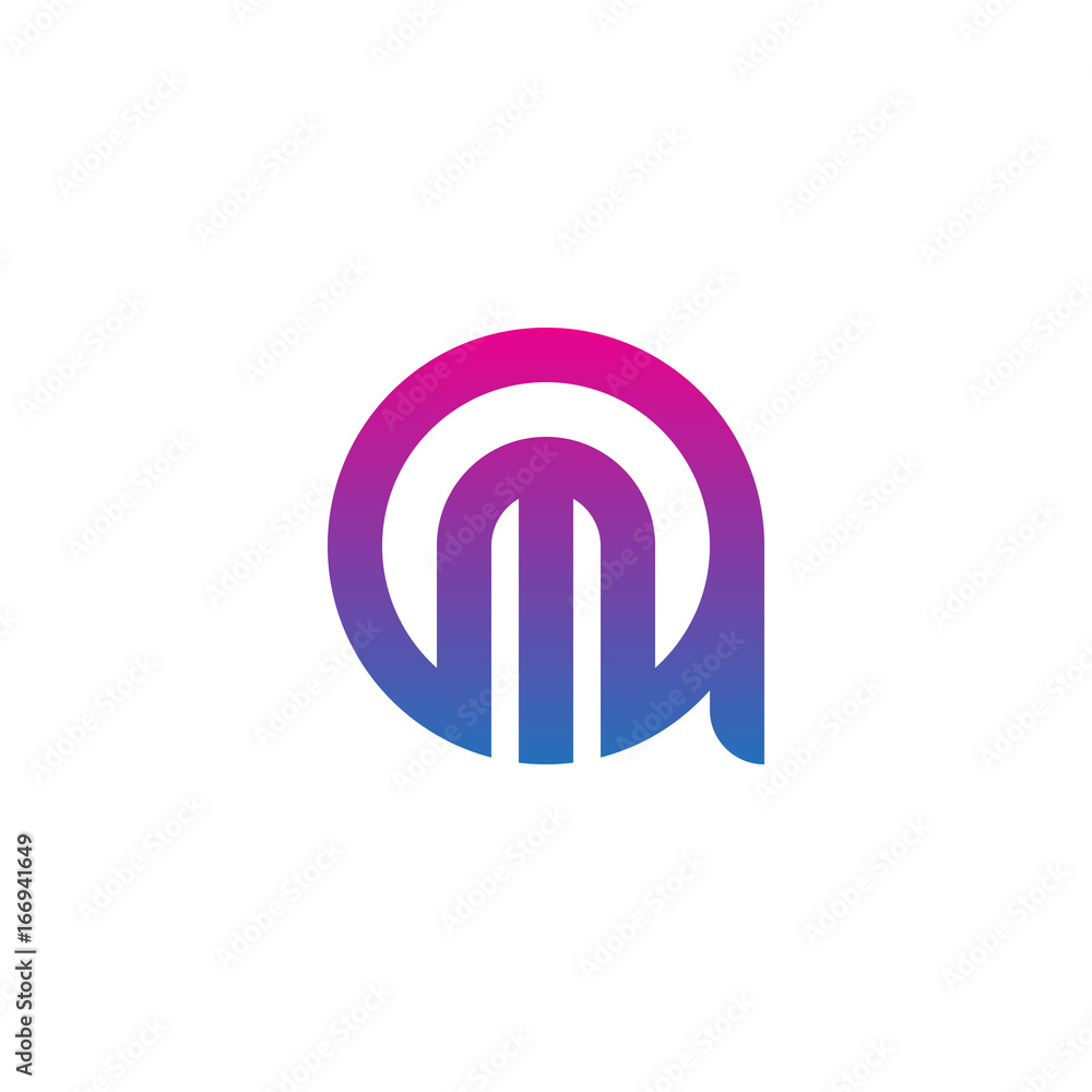 Initial letter am, ma, m inside a, linked line circle shape logo, purple pink gradient color
Initial letter am, ma, m inside a, linked line circle shape logo, purple pink gradient color