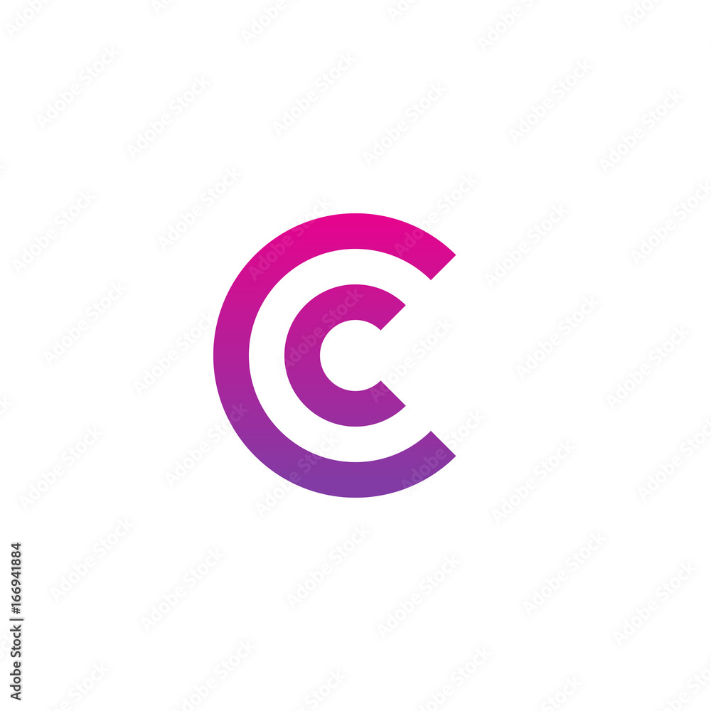 Initial letter cc, c inside c, linked line circle shape logo, purple pink gradient color
Initial letter cc, c inside c, linked line circle shape logo, purple pink gradient color