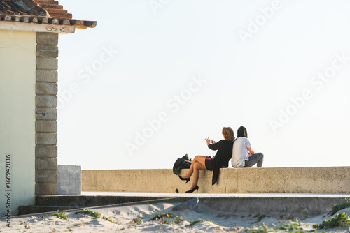 On the streets in the village of Barra. Aveiro. Portugal.