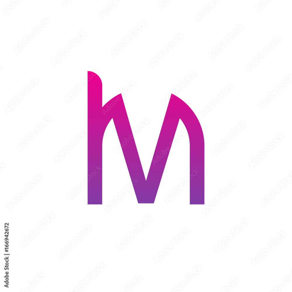 Initial letter hv, vh, v inside h, linked line circle shape logo, purple pink gradient color Initial letter hv, vh, v inside h, linked line circle shape logo, purple pink gradient color