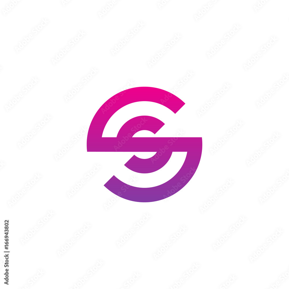 Initial letter ss, s inside s, linked line circle shape logo, purple pink gradient color
Initial letter ss, s inside s, linked line circle shape logo, purple pink gradient color