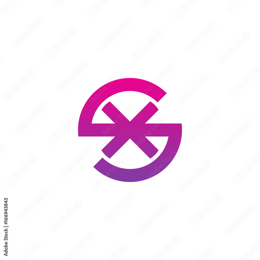Initial letter sx, xs, x inside s, linked line circle shape logo, purple pink gradient color
Initial letter sx, xs, x inside s, linked line circle shape logo, purple pink gradient color