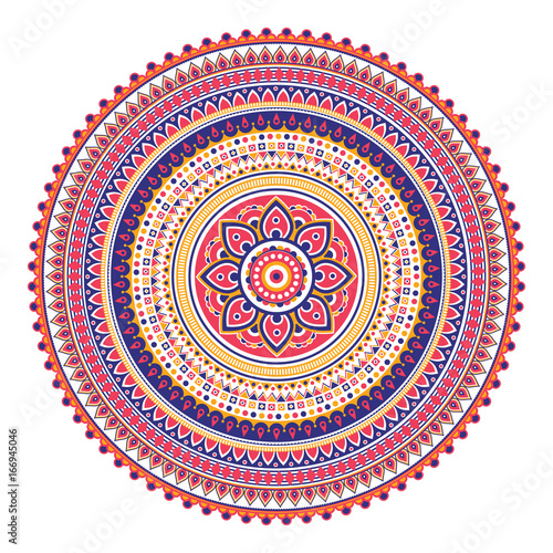 Geometrical Mandala. Vintage and traditional decorative elements. This mandala was drew  really detailed way. It could be use for every kind of design things.  