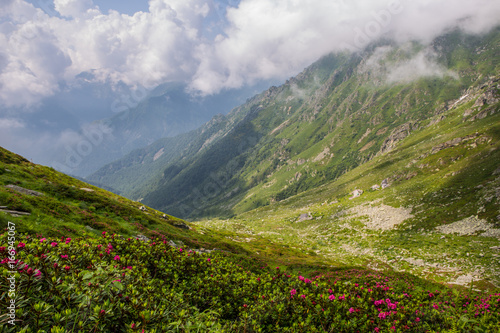 Panorama dal colle del Croso, Biella Valsesia Piemonte Italia