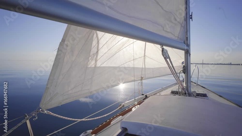 sailboat in summer on the lake ontario toronto