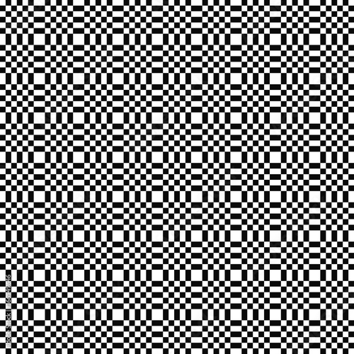 Vector seamless pattern. Geometric texture. Black-and-white background. Monochrome square design. Vector EPS10