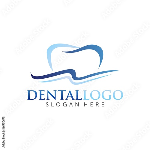 blue river dental Illustration Logo Vector