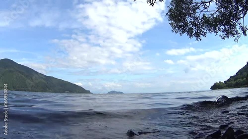 琵琶湖（波の音と蝉の声が入っています）