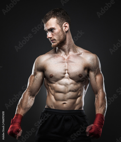 Fotografia MMA fighter got ready for the fight