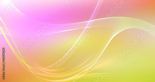 Abstract curved lines background. Template brochure design