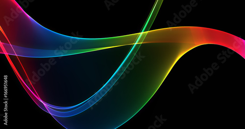 Abstract curved lines background. Template brochure design