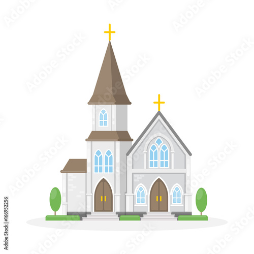 Isolated christan church.