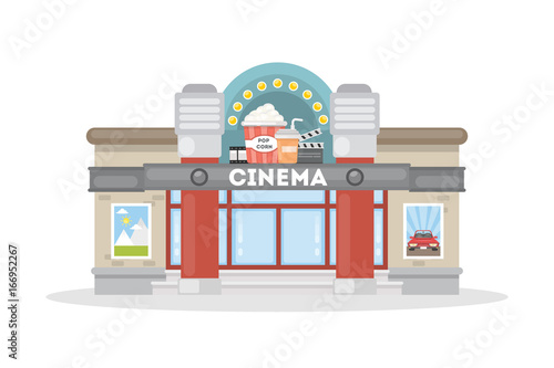 Isolated movie theater.