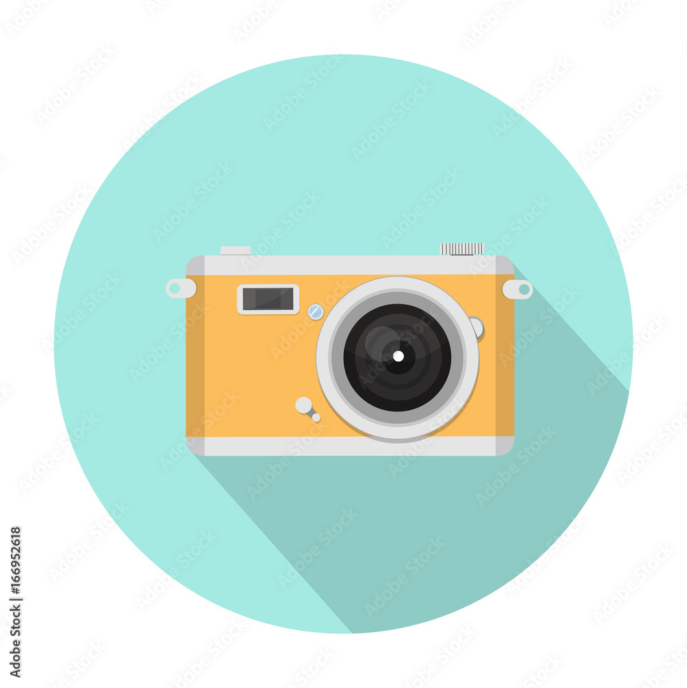 Flat camera icon Flat camera icon