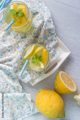 Summer citrus fruits drink