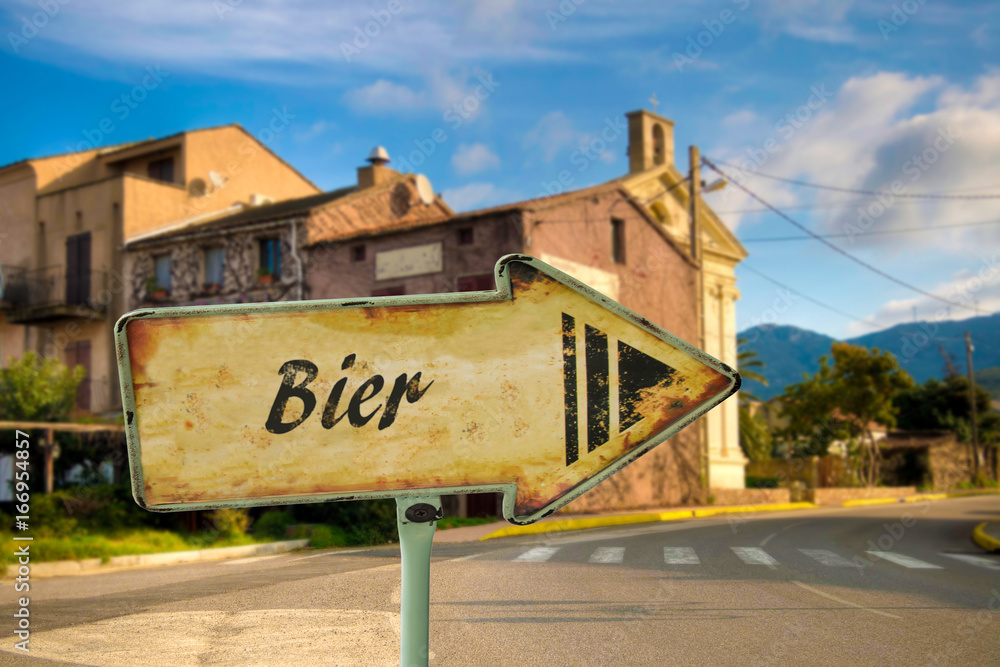 Schild 198 - Bier Schild 198 - Bier