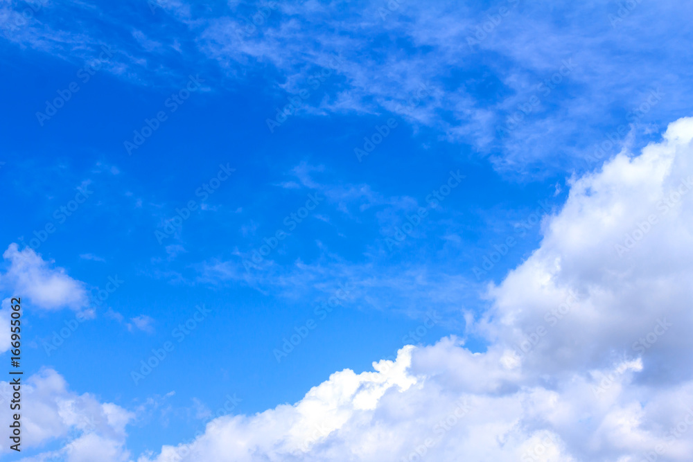 Blue sky background with white clouds and rain clouds on sunny summer or spring day. Blue sky background with white clouds and rain clouds on sunny summer or spring day.