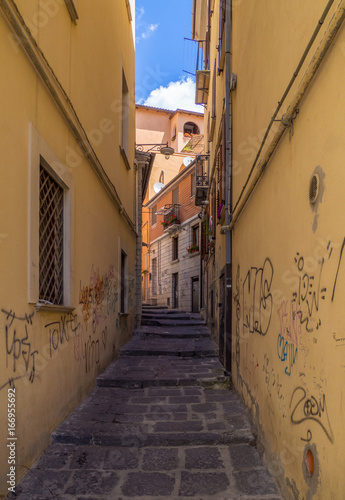 POTENZA  ITALY - The capital of Basilicata region  southern Italy  city rebuilt after the devastating earthquake of the year 1980.