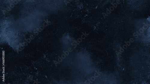 Blue abstract textured background to the point with spots of paint