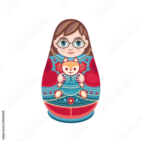 Matryoshka. Babushka doll.