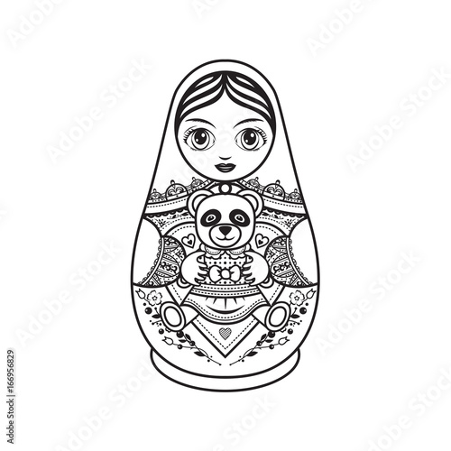 Matryoshka. Babushka doll.