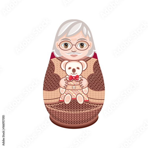 Matryoshka. Babushka doll.