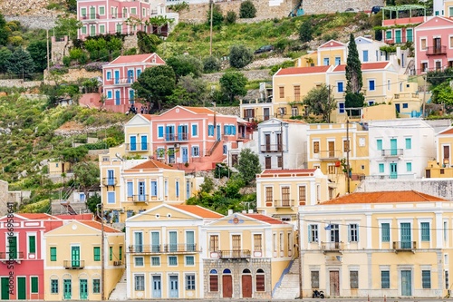Colorful, picturesque houses at Symi island, close to Rhodes island, Greece © Tomasz Czajkowski